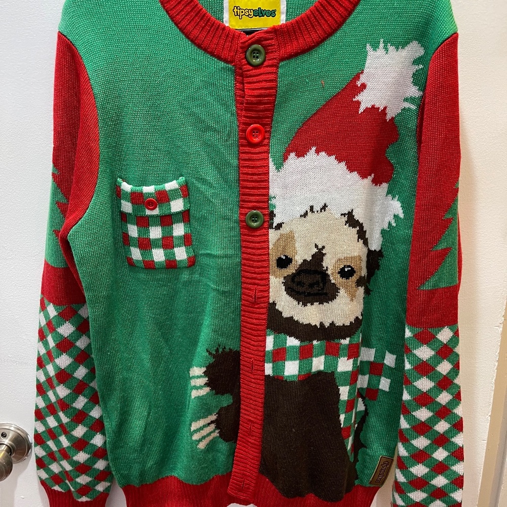 Men’s Tipsy Elves sloth cardigan